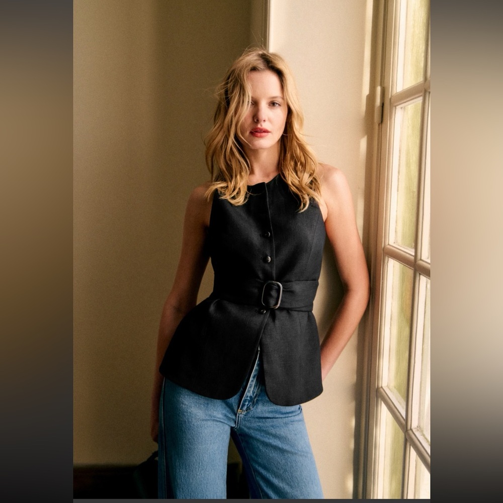 Sezane Rosaline Jacket Black - Size 4